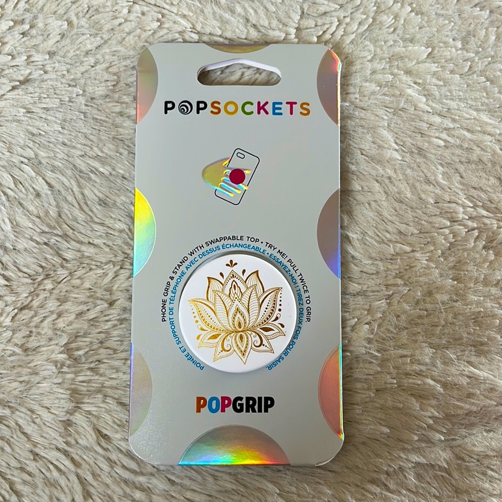 Floral Swappable Top PopSocket NWT